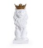 Nordic Minimalist Regal Lion White Resin Figurine
