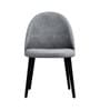 Nordic Peak Suede Dining Chair In Grey Colour