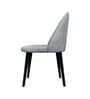 Nordic Peak Suede Dining Chair In Grey Colour