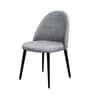 Nordic Peak Suede Dining Chair In Grey Colour