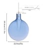 Nordic Postmodern Glass Hanging Lamp Chandelier Creativity Art Restaurant Ceiling Light G-9 Bulb Indoor Decorative Hanging Lantern for Crestaurant Bar Lighting Turquoise