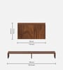 Norel Monitor Stand In Brown Maple Colour