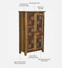 Norfolk Recycled Wood Tall Cabinet In Distress Finish