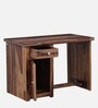 Sofia Sheesham Wood Writing Table In Rustic Teak Finish