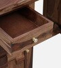 Sofia Sheesham Wood Writing Table In Rustic Teak Finish