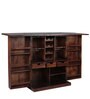 Norman Sheesham Wood Bar Cabinet in Provincial Teak Finish