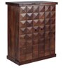 Norman Sheesham Wood Bar Cabinet in Provincial Teak Finish