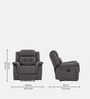 Norton  1 Seater Manual Recliner in Grey Colour