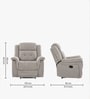 Norton  1 Seater Manual Recliner in Light Grey Colour