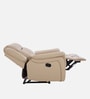 Norton Leatherette 1 Seater Manual Recliner in Beige Colour