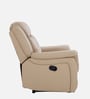 Norton Leatherette 1 Seater Manual Recliner in Beige Colour