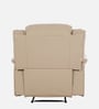 Norton Leatherette 1 Seater Manual Recliner in Beige Colour