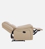 Norton Leatherette 1 Seater Manual Recliner in Beige Colour