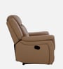 Norton Leatherette 1 Seater Manual Recliner in Brown Colour