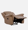 Norton Leatherette 1 Seater Manual Recliner in Brown Colour