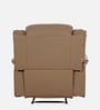 Norton Leatherette 1 Seater Manual Recliner in Brown Colour