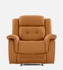 Norton Leatherette 1 Seater Manual Recliner in Tan Colour