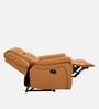 Norton Leatherette 1 Seater Manual Recliner in Tan Colour