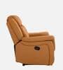 Norton Leatherette 1 Seater Manual Recliner in Tan Colour