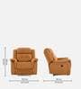 Norton Leatherette 1 Seater Motorized Recliner in Tan Colour