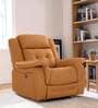 Norton Leatherette 1 Seater Motorized Recliner in Tan Colour