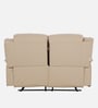 Norton Leatherette 2 Seater Manual Recliner in Beige Colour