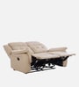 Norton Leatherette 2 Seater Manual Recliner in Beige Colour