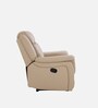 Norton Leatherette 2 Seater Manual Recliner in Beige Colour