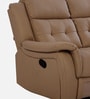 Norton Leatherette 2 Seater Manual Recliner in Brown Colour