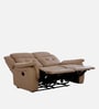 Norton Leatherette 2 Seater Manual Recliner in Brown Colour