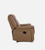 Norton Leatherette 2 Seater Manual Recliner in Brown Colour