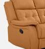 Norton Leatherette 2 Seater Manual Recliner in Tan Colour