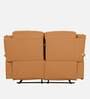 Norton Leatherette 2 Seater Manual Recliner in Tan Colour