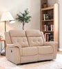 Norton Leatherette 2 Seater Motorized Recliner in Beige Colour
