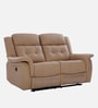 Norton Leatherette 2 Seater Motorized Recliner in Brown Colour