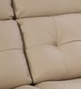 Norton Leatherette 3 Seater Manual Recliner in Beige Colour