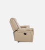 Norton Leatherette 3 Seater Manual Recliner in Beige Colour