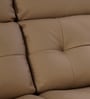 Norton Leatherette 3 Seater Manual Recliner in Brown Colour