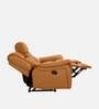 Norton Leatherette 3 Seater Manual Recliner in Tan Colour