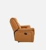 Norton Leatherette 3 Seater Manual Recliner in Tan Colour