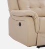Norton Leatherette 3 Seater Motorized Recliner in Beige Colour