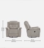 Norton RRR 1 Seater Motorised Recliner in Light Grey Colour With Rocker & Swivel Norton RRR 1 Seater Motorised Recliner in Light Grey Colour With Rocker & Swivel