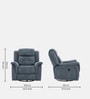 Norton RRR 1 Seater Motorised Recliner in Turquoise Colour With Rocker & Swivel Norton RRR 1 Seater Motorised Recliner in Turquoise Colour With Rocker & Swivel