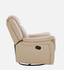 Norton RRR Leatherette 1 Seater Manual Recliner in Beige Colour With Rocker & Swivel