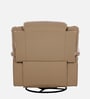 Norton RRR Leatherette 1 Seater Manual Recliner in Brown Colour With Rocker & Swivel