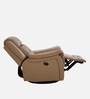 Norton RRR Leatherette 1 Seater Manual Recliner in Brown Colour With Rocker & Swivel