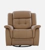 Norton RRR Leatherette 1 Seater Manual Recliner in Brown Colour With Rocker & Swivel