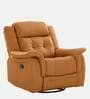 Norton RRR Leatherette 1 Seater Manual Recliner in Tan Colour With Rocker & Swivel