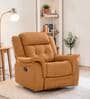 Norton RRR Leatherette 1 Seater Manual Recliner in Tan Colour With Rocker & Swivel