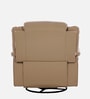 Norton RRR Leatherette 1 Seater Motorized Recliner in Brown Colour With Rocker & Swivel